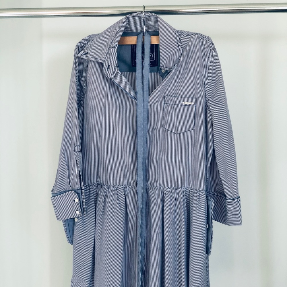 Super Dry Pinstripe Mini Dress